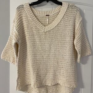Free People Crochet Sweater Top